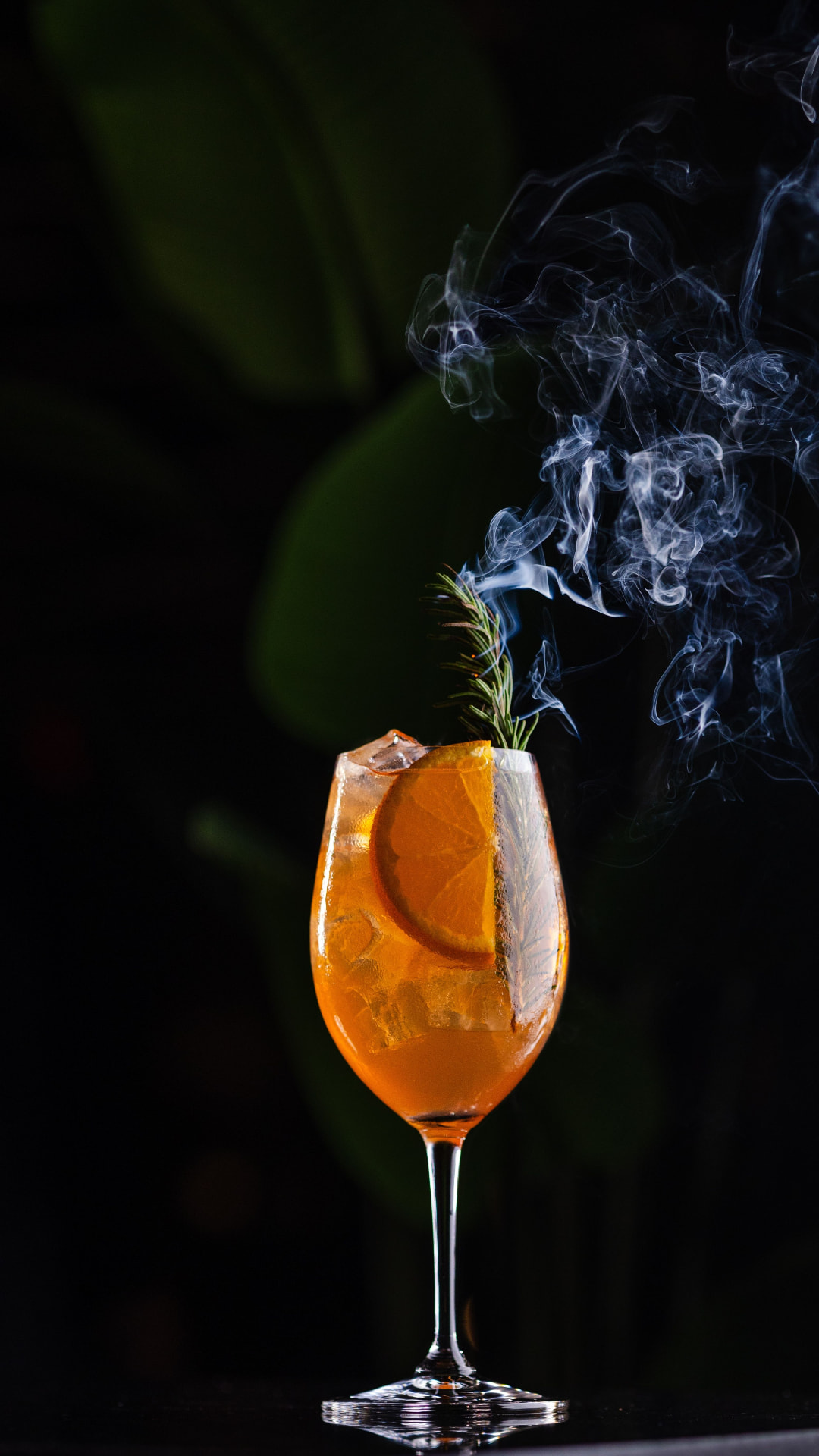 Smoked citrus spritz with rosemary
